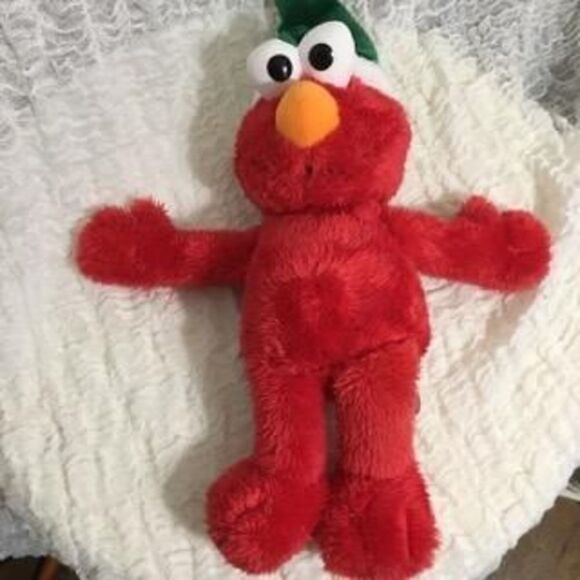 Elmo Christmas Plush  - Picture 2 of 7